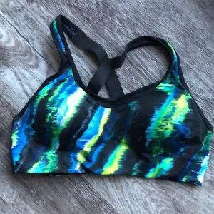Tye dye padded sports bra